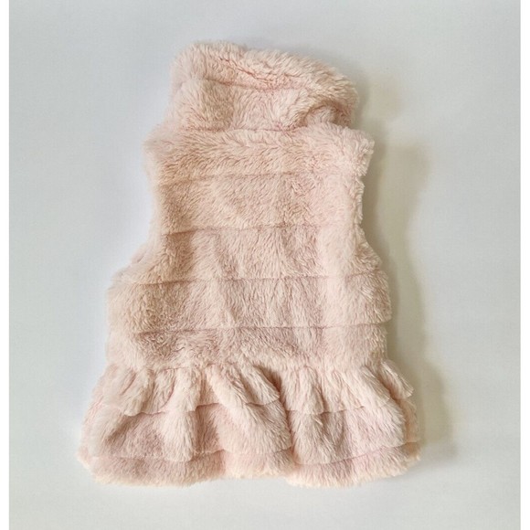 Mud Pie Pink Faux Fur Vest - Picture 3 of 3